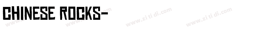 chinese rocks字体转换